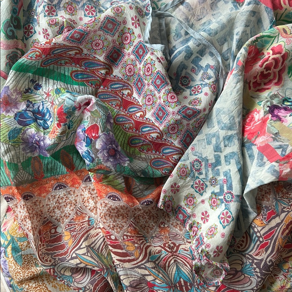 Johnny Was Boho floral patchwork Tunic - Picture 6 of 6